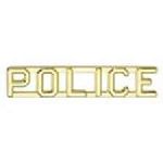 Hero's Pride 4317N Pairs - POLICE - 3/8" - Nickel