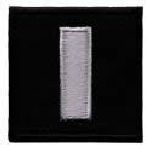 Pairs - Lt - Silver On Black - 1-1/2 X 1-1/2"