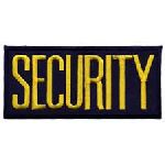 Hero's Pride 5220 SECURITY - Med Gold on Navy - 4 x 2" - Heat Seal'able