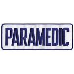Hero's Pride 5247 PARAMEDIC - Royal Blue on White - Back Patch - 11 x 4"