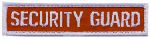 Hero's Pride 5270 SECURITY GUARD - White/Red - 4-1/2" x 1"