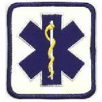 Hero's Pride 5279 Star of Life - On Reflective White - 2-7/8 x 3-1/8"