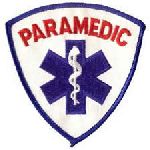 Hero's Pride 5288 PARAMEDIC (in red) - 3-9/16 X 3-9/16"