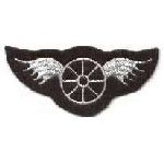 Hero's Pride 5349 Each - Wheel with Wings - Silver - 2-3/4 X 1-1/4
