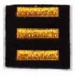 Hero's Pride 5398 Service Bars - Summer Gold on Black Felt - 1 X 1/4"