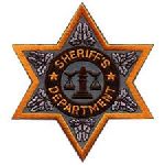 Hero's Pride 5610 SHERIFF DEPT-Reflective-6 Pt Gold Star- 3-1/2 x 3-1/2"