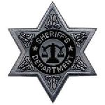 Hero's Pride 5611 SHERIFF DEPT-Reflective-6 Pt Silver Star- 3-1/2 x 3-1/2"