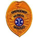Hero's Pride 5613 EMERGENCY MEDICAL SERVICES-Gold-2-1/2 x 3-1/2"