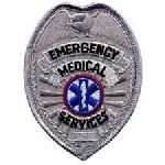 Hero's Pride 5614 EMERGENCY MEDICAL SERVICES-Silver-2-1/2 x 3-1/2"