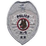 Hero's Pride 5617 POLICE K9 - Silver Badge - 2-1/2 X 3-1/2"
