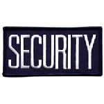 Hero's Pride 5719 SECURITY - White/Navy Blue - Sew-on