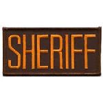 Hero's Pride 5727 SHERIFF - Dk. Gold on Brown - 4 X 2" - Sew-on