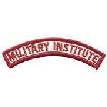 Hero's Pride 6348 MILITARY INSTITUTE - Red/White - 4-1/8 x 5/8