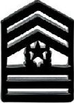Hero's Pride 6509 Pairs - Command Sgt Major - Subdued/Black