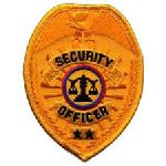 Hero's Pride 67 Security Officer - Gold Badge - 2-1/2 X 3-1/2"