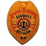 Hero's Pride 69 Security Officer - Reflective Gold - 2-1/2 X 3-1/2"