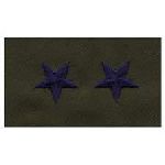 Hero's Pride 7182 Pairs - Cloth Rank Insignia - SUBDUED - Maj General