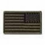 Hero's Pride 7343 U.S. FLAG - Subdued (reverse) - w/Hook - 3-3/8 x 2