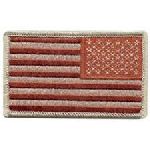 Hero's Pride 7344 U.S. FLAG - Desert (reversed)- no Hook - 3-3/8 x 2