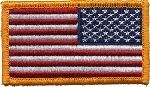 Hero's Pride 7347 U.S. FLAG - Reverse w/Hook - 3-1/4" X 1-13/16"