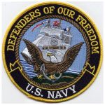 Hero's Pride 8421B Defenders Of Our Freedom - Navy - 5"Circle