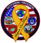 Hero's Pride 8422 Defending Freedom w/ribbon - 5"Circle