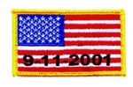 Hero's Pride 8448 U.S. Flag - 9/11/2001 - Med Gold Border - 3-3/8 X 2