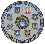 Hero's Pride 8473A USAF - Integrity First - Full Color - 12"Circle