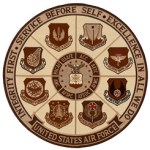 Hero's Pride 8473B USAF - Integrity First - Desert - 12"Circle