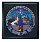 Hero's Pride 8485T02 Police Officer: American Superhero - 12"Circle - Framed