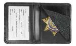 Hero's Pride 9101-0001 Deluxe Low Profile Badge Case w/ Id - Shield Badge Die Cut 1