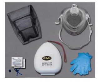 HW EMT493 Lifesaver CPR mask, plastic case