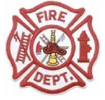  Hamburger Woolen Company Inc PFIRE-1 Fire Department, Red On White