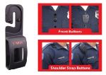  Hamburger Woolen Company Inc TMK1 Tactical Mic Klip For Buttons, Black
