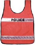  Hamburger Woolen Company Inc VEST Specialty Vest - Orange Vest w/ Yellow Stripe
