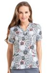 Landau 9576 Womens Ella Double V-Neck Tunic