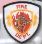 Premier Emblem E1415 Fire Dept Patch W/Firefighter