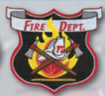 Premier Emblem E1417 Fire Dept Patch W/Fire Scramble Center