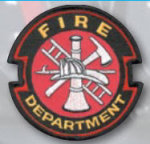  Premier Emblem E1418 Fire Dept Red W/White Fire