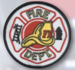 Premier Emblem E1428 3 1/2 Fire Dept. Circle W/Helmet