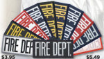 Premier Emblem E1450 2 X 4 Fire Dept Patch