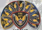  Premier Emblem E1526 4 1/4 X 4 1/2 Fire Dept.Patch