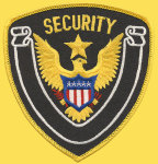  Premier Emblem E400 1/4 X 4 1/2 Security Eagle & Star White Banner