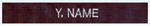  Premier Emblem E998 Embroidered Name Strip