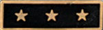  Premier Emblem P1526 Enameled  3 Star Black