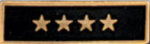  Premier Emblem P1528 Enameled  4 Star Black