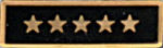  Premier Emblem P1530 Enameled  5 Star Black