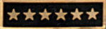  Premier Emblem P1532 Enameled  6 Star Black