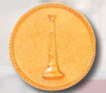  Premier Emblem P2617 1 ¼ Flowered bugles on disc