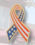 Premier Emblem P4204 American Flag Ribbon Pin